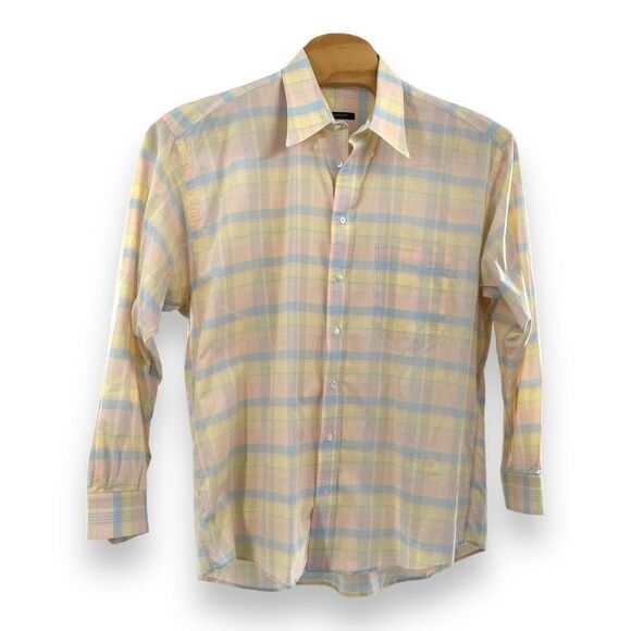 Burberry Men's Plaid Flannel Casual Button-Down Shirt Multicolor Size XL - Picture 1 of 4